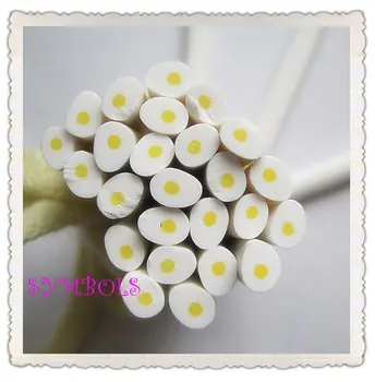 

a-24 Free Shipping 100pcs 5mm Egg Shape Clay Cane Fancy Nail Art Polymer Clay Cane