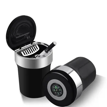 

Portable Smoke Cup Holder Cigarette Cigar Ash Tray Smoke Ash Cylinder 1 PC Auto Car Truck LED Cigarette Ashtray
