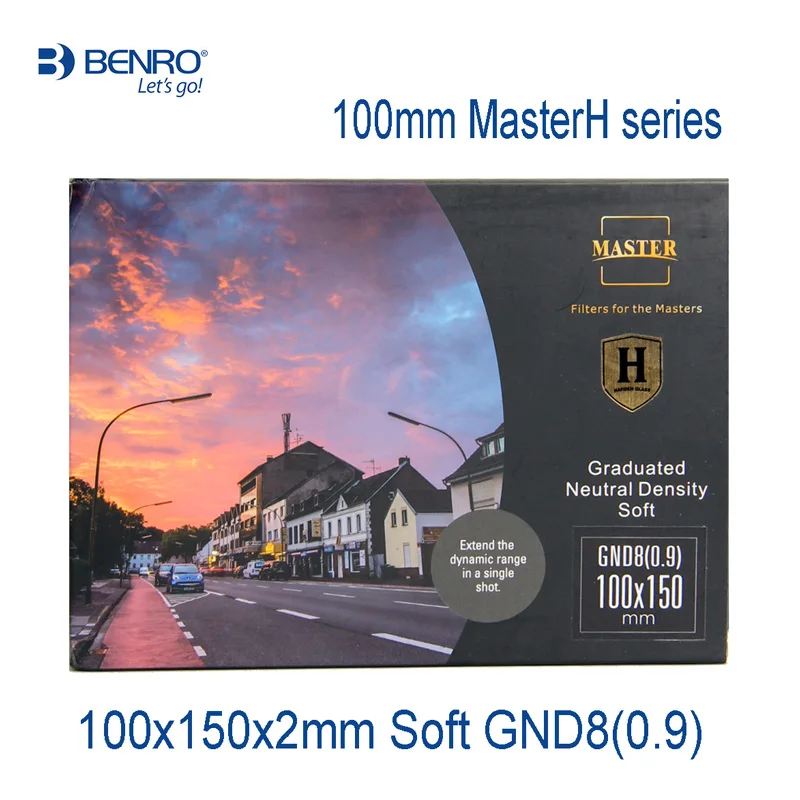 

Benro Master / MasterH 100x150x2mm Soft Gradient Neutral Density Harden Filters ( Soft GND4/8/16/32 )