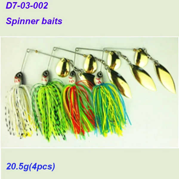 4pcs,20.5g ,blade fishing lure archer spinner bait D7 03 002spinner
