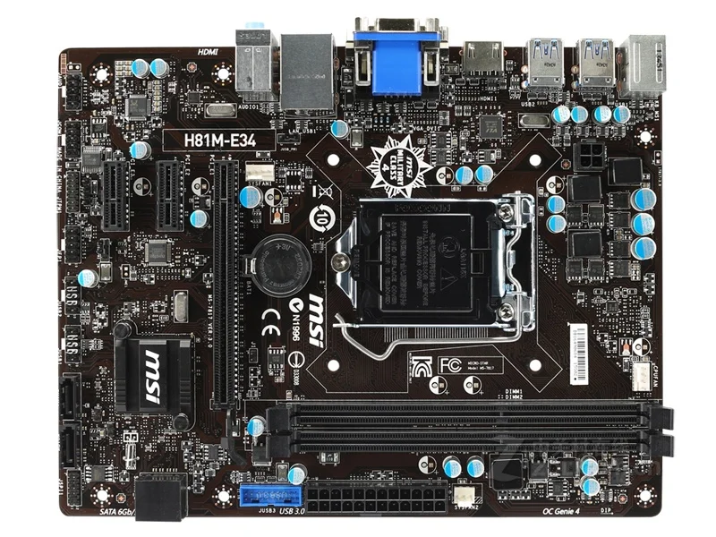 desktop motherboard MSI H81M-E34 H81 DDR3 LGA 1150 motherboard LGA 1150 i7 i5 i3 DDR3 32G SATA3 UBS3.0 mainboard desktop motherboard MSI H81M-E34 H81 DDR3 LGA 1150 motherboard LGA 1150 i7 i5 i3 DDR3 32G SATA3 UBS3.0 mainboard