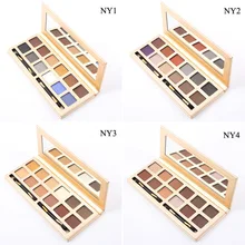 Палитра теней для век матовые открытые тени для век Палитра Водонепроницаемый Профессиональный макияж мерцающий матовые тени для век набор цветов