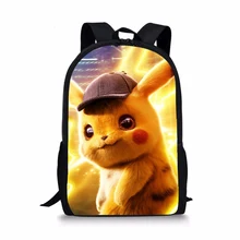Аниме Рюкзак Pokemon Мальчики Девочки Школьные сумки Дети Рюкзак Пикачу для подростков дети подарок рюкзаки школьные сумки Mochilas