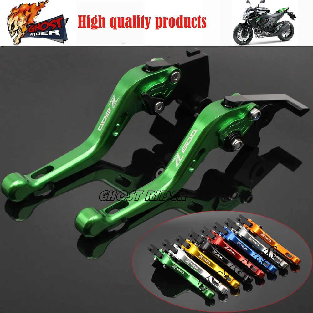 

CNC Clutch Brake Lever For Kawasaki Z800/E version 2013-2016 2015 Short Handlebar Brake Lug grips Green