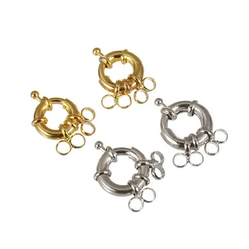 

XINYAO 10pcs/lot Rhodium Color Necklace Spring Clasps Outer Diameter 11/13/17mm Connectors Hooks For Jewelry Making DIY F2165