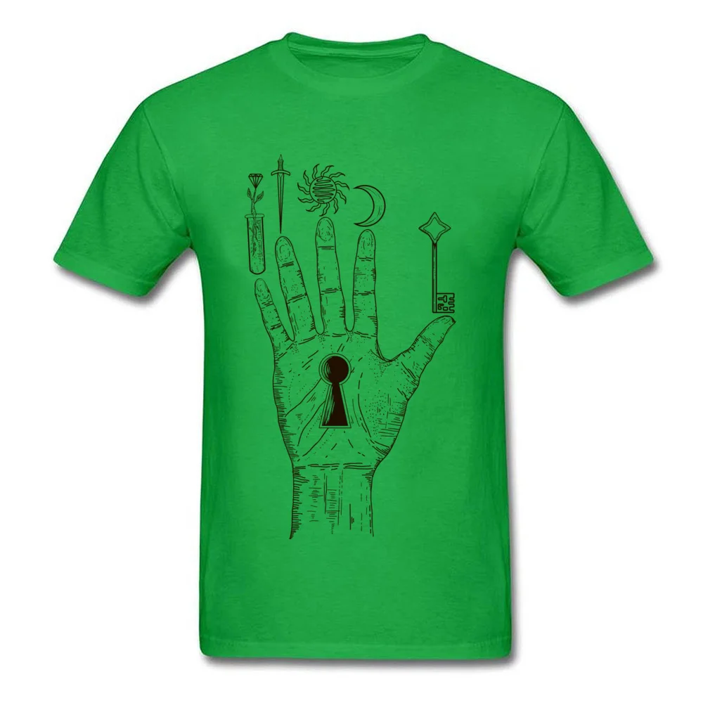100% Cotton Boy Short Sleeve Alchemy palm Tshirts Fitness Tight Tees Newest comfortable O Neck Tee-Shirts Free Shipping Alchemy palm green