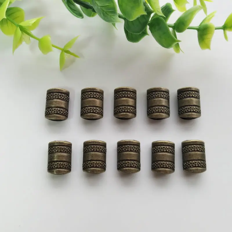 

10pcs Antique Bronze Cord End Suspension Clasp Alloy Metal String Cord Locks For Clothes Craft DIY Decoration High Quality