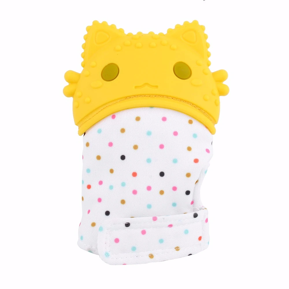 

1 pcs Baby Silicone Teether Newborn Cat Pacifier Glove Child Give Up Sucking Fingers Safety Infant Teething Chewable Kids Toys
