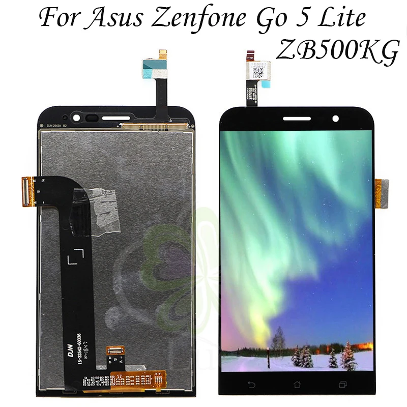 Для Asus Zenfone Go 5 Lite ZB500KG Полный ЖК-дисплей сенсорный экран дигитайзер стекло в сборе