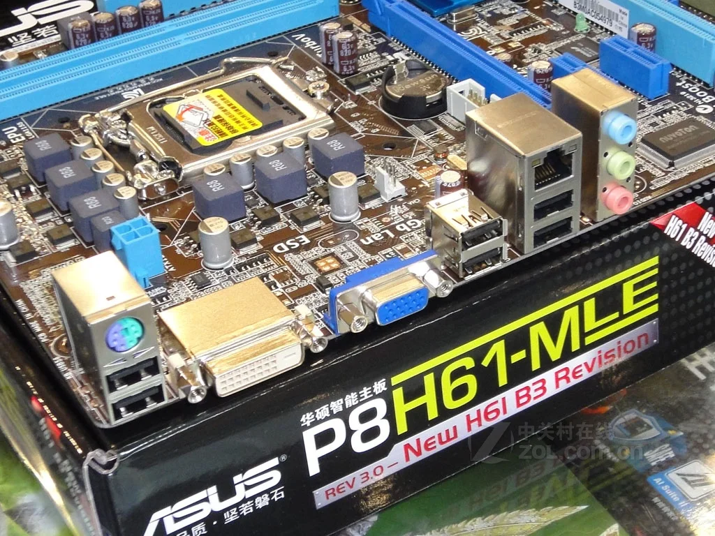 Настольная Материнская плата Asus P8H61-M LE H61 Socket LGA 1155 i3 i5 i7 DDR3 16G uATX UEFI биос оригинальная б/у материнская плата в продаже