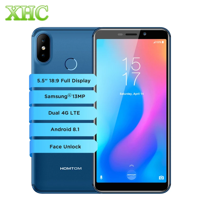 HOMTOM C2 5 дюйма мобильные телефоны Android 8 1 четырехъядерный процессор разблокировка