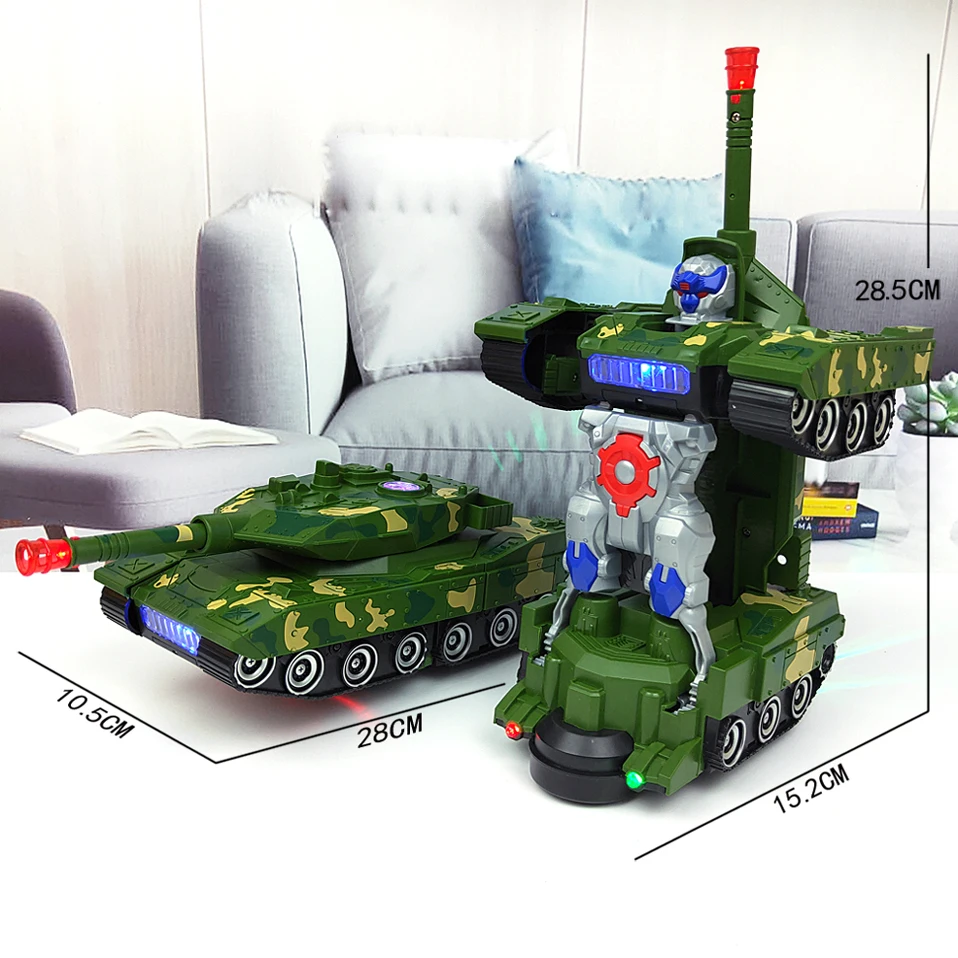 Электрический автомобиль Спортивный танк Трансформация Робот игрушка деформация автомобиль роботы игрушки для детей мальчик игрушки подарок