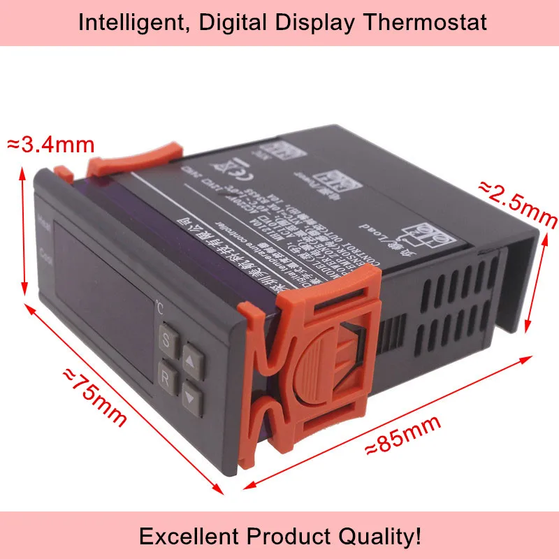 Термостат AC90V/110/220/250 V термометр аквариума Термальность регулятор контроллер температуры для инкубатора-50~ 110 градусов по Цельсию