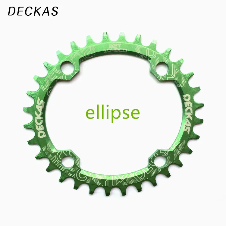 Овальная цепь DECKAS кольцо цепи горного велосипеда пластина ccrankset BCD 104 мм 32/34/36/38