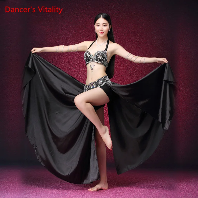 Профессиональный роскошный женский костюм танец живота бюстгальтер танец живота костюм женщины сценическое выступление длинная юбка комплект
