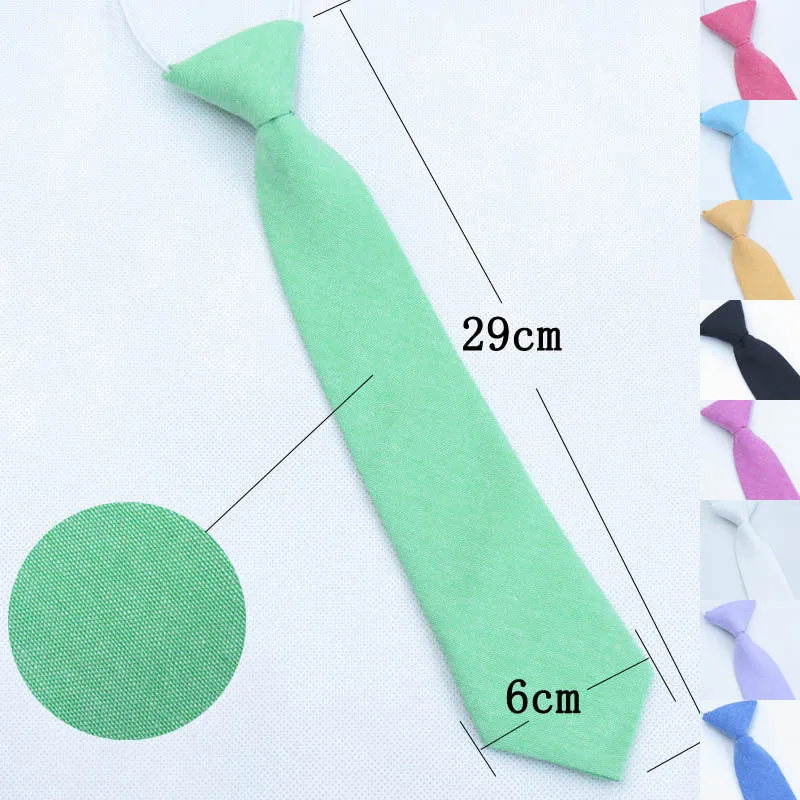 Solid Color Baby Tie Slim Neck Ties Fashion School Boys Girl Children Kids Baby Elastic Tie Clothing Accessories Neck Ties