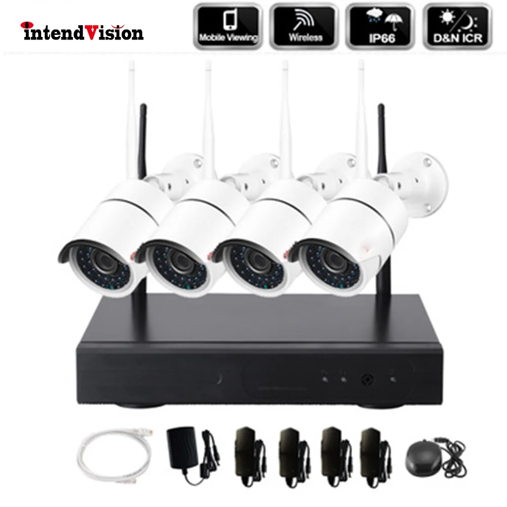 H.265 Wireless CCTV Security System With 1080P IP Camera Wifi DVR Network Recorder Onvif IR Surveillance Kit IDBJP2110 H.265 Wireless CCTV Security System With 1080P IP Camera Wifi DVR Network Recorder Onvif IR Surveillance Kit IDBJP2110