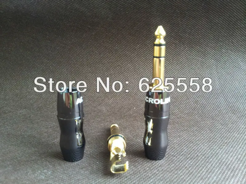 1 пара аудиоразъём 6 3 мм 1/4 дюйма|connector plug|connector 6.3mmconnectors gold |