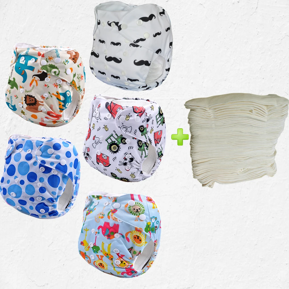Free Shipping Cloth Diapers Reusable Washable Nappy Adjustable Fitted