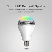 Bluetooth 4.0 Wireless Smart LED bulb Beats stereo audio Speaker Light Bulb Lamp For iPhone Android 110V – 220V