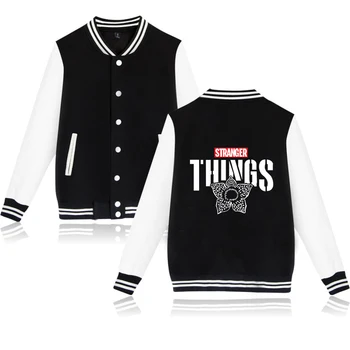

Stranger Things 2019 New Brand Baseball Coats & Jackets 2019 Fashion Design Spring Autumn Sports Slim Fit Jacket Men Brand