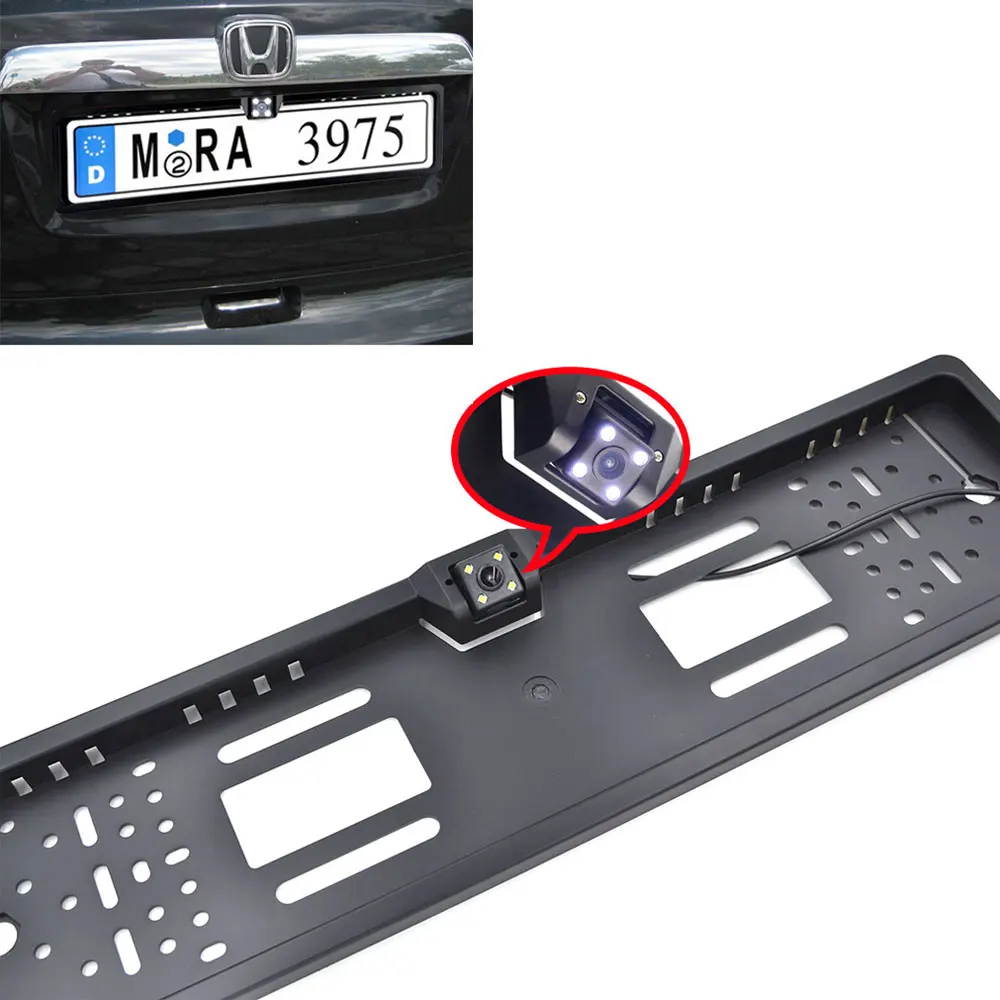 Универсальная автомобильная рамка для номерного знака, камера заднего вида, HD камера для европейских автомобилей, ЕС, автомобильная рамка для номерного знака, запасная камера заднего вида+ бесплатные подарки