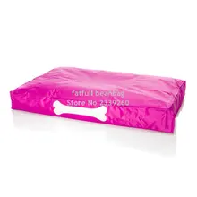 Чехол только без наполнителя-розовые постельные принадлежности для домашних животных, подушка для собак с принтом кости, спальные места для домашних животных