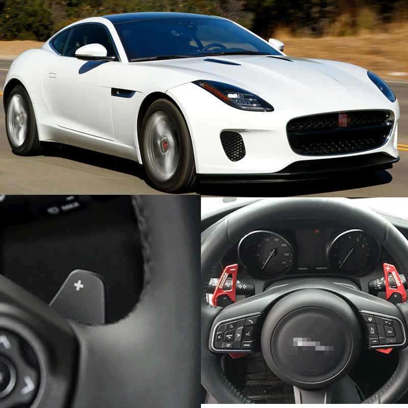 Для Jaguar F-TYPE 2013-2018 2 шт. Алюминиевый Рычаг переключения передач на рулевое колесо