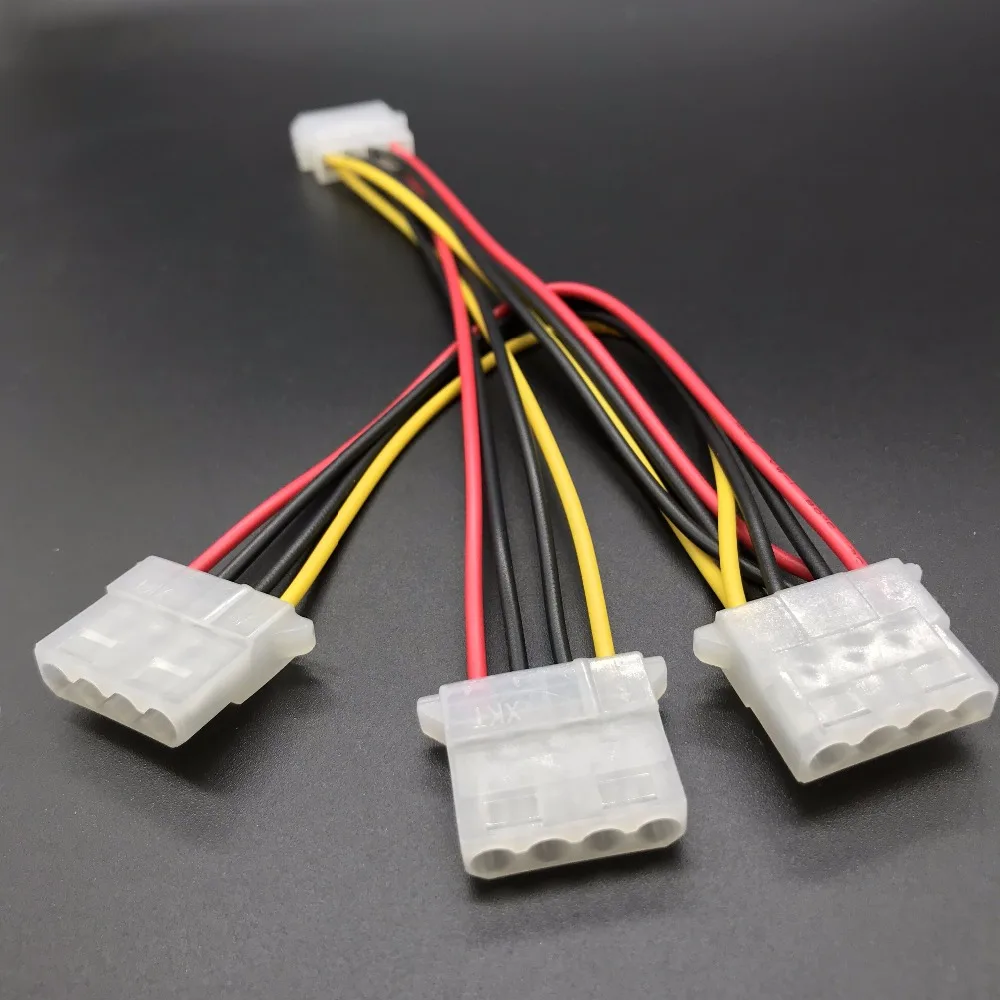 Распределительный кабель Molex 3 Way 1 блок питания для ПК адаптер блока LP4 доставка