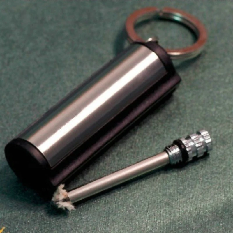 10 шт./лот спички Striker кремневые каменные зажигалки для сигарет для курения Перманентный спичечный ключ с цепочкой инструменты для выживания на открытом воздухе