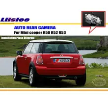 Liislee для Mini cooper R50 R52 R53 R56-заднего вида Камера/парковка Камера/CCD RCA NTST PAL/номерные знаки для мотоциклов свет OEM