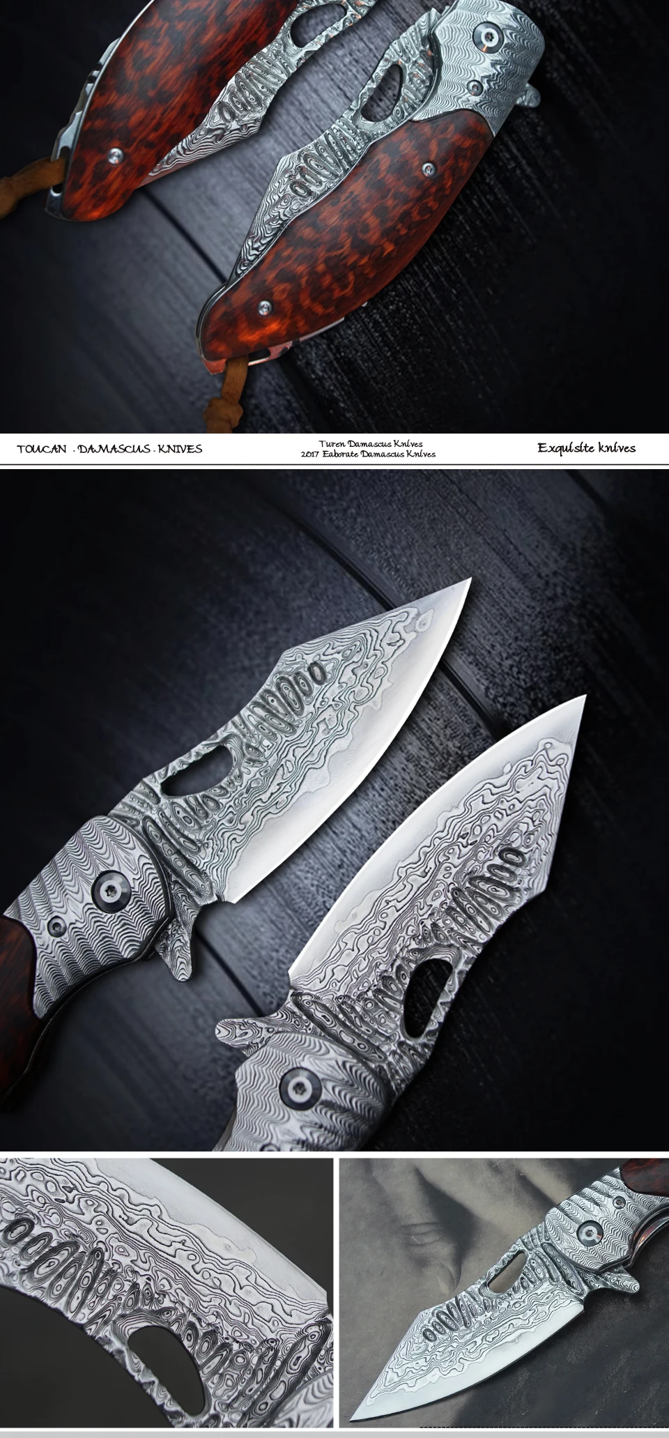TUREN-дамасский нож высокой твердости, тактический карманный складной нож, нож для кемпинга, выживания, профессиональные карманные ножи