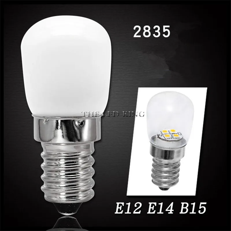 Светодиодная лампа E14 E12 COB 2835 SMD стеклянная для холодильника морозильной камеры