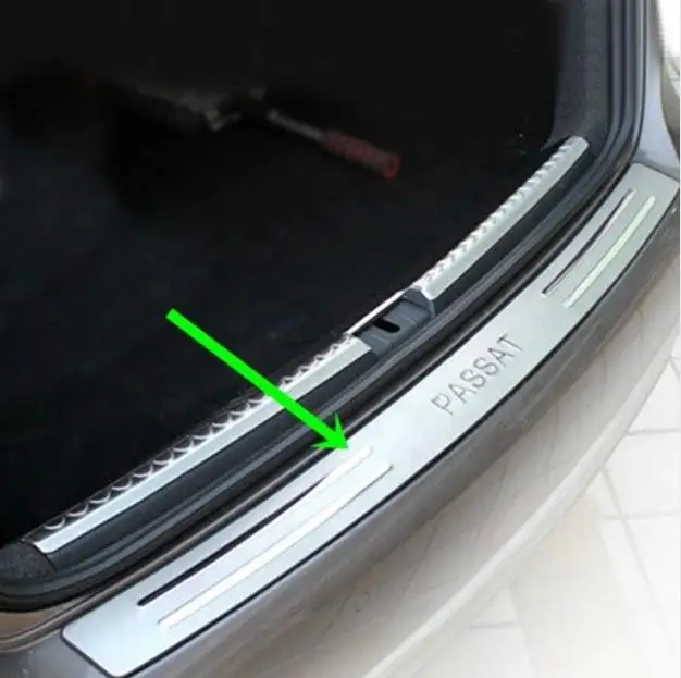 Защитная накладка на заднюю крышку багажника, порог задней двери для Volkswagen Passat 2011|Хромирование| | АлиЭкспресс
