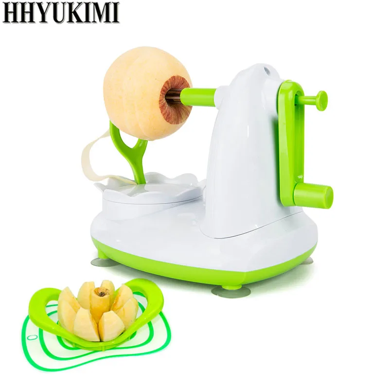 

HHYUKIMI Multifunction Fruits Apple Peeler Cutting Potato Peeling Automatic Machine Cut Apple Device Friut Tools
