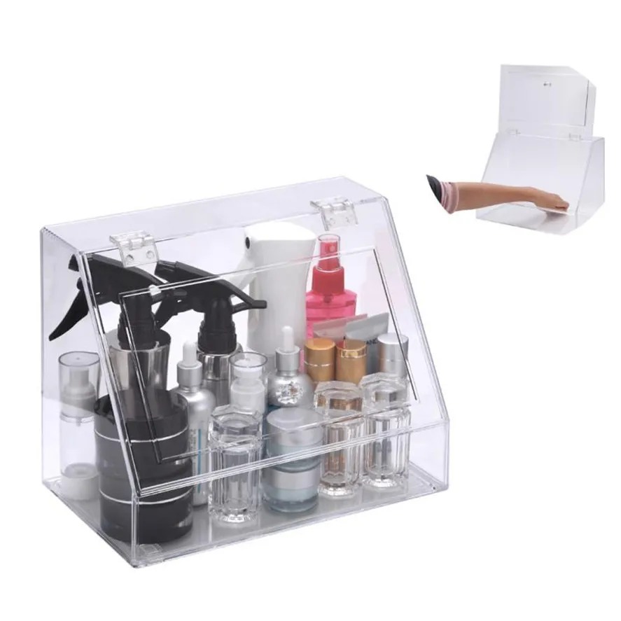 

HAICAR 1PC Cosmetic Organizer Clear Acrylic Makeup Drawers Holder Case Box Jewelry Storage Multifunctional Makeup Tool Kit