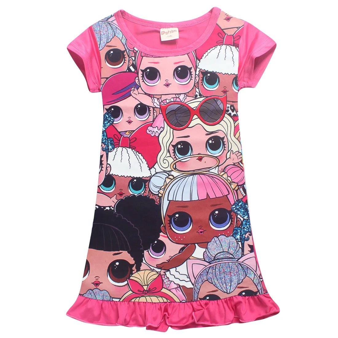 

summer dress sweet dress cartoon doll Ball Gown baby girl clothes roupas infantis menina girls dress roupas lol surprise