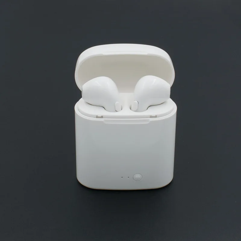 I7s TWS беспроводные Bluetooth наушники пара стерео вкладыши Музыка/телефонная гарнитура с портативной зарядной коробкой отправить Анти-потери веревки подарок - Цвет: Белый