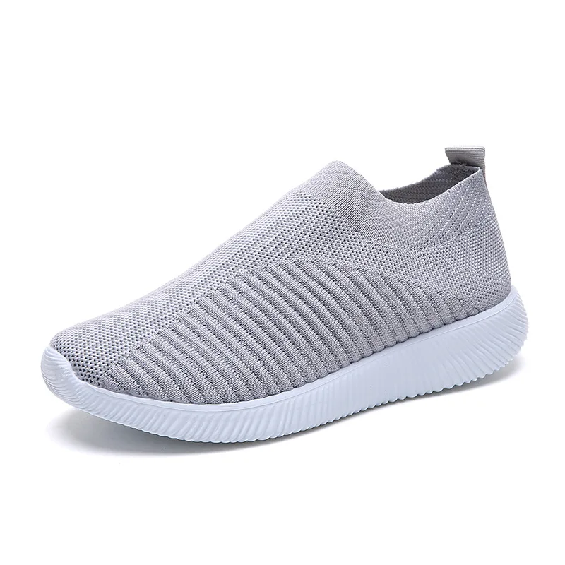 

LEMAI Women Shoes Knitting Sock Sneakers Women Spring Summer Slip On Flat Shoes Women Plus Size Loafers Flats Walking Famela