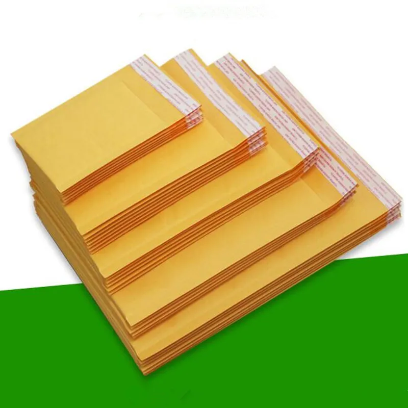 

10Pcs/Lot Kraft Bubble Mailing Envelope Bags Courier Bags Waterproof Packaging Bubble Mailers Padded Envelopes Bag