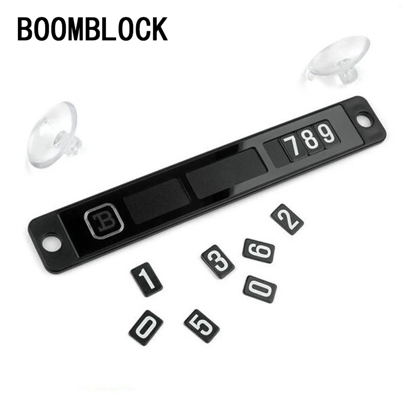 cheap BOOMBLOCK For BMW E46 E39 E90 E60 E36 F30 F10 E34 X5 E53 Accessories Temporary Parking Card Phone Number Card Plate Car Sticker