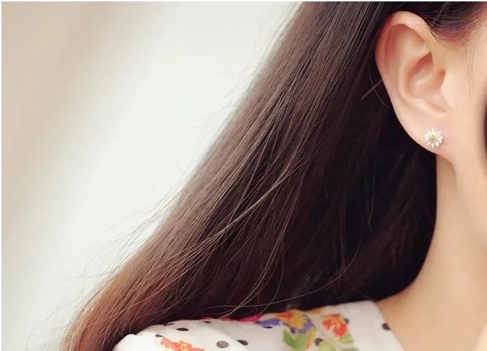 daisy fresh flower earrings (4)