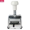 Deli 7506 Heavy duty automatic numbering machine, 6-15 bits/ wheel date Page business stamp for Financial office Bank ► Photo 3/6