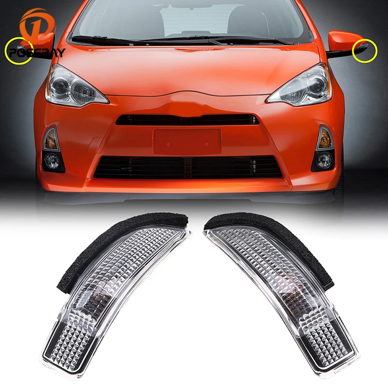 POSSBAY Car Rearview Mirror LED Turn Signal Lights for Toyota Avalon Corolla Venza Camry RAV4 Scion iM 2016 Indicator Lamp | Автомобили и