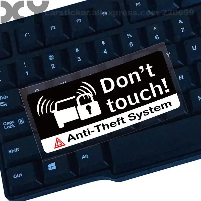 2 Pcs Dont Touch Jdm Decal Truck Bumper Window Car Sticker Truck Vinyl Decal Anti Theft Warning Stickers for Cars and Motorcycle no airbags we die like real men bumper stickers funny vinyl decal for truck windows black silver white yellow red