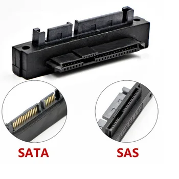 

Eunaimee 90 Degree Angle SFF-848 SAS 22 Pin to 7+15 Pin SATA HDD Hard Drive Adapter SAS female to SATA male