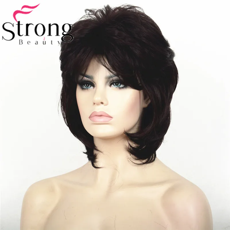 L-1943A #2SP99T black with Deep Wine Burgundy fasthion wig (5)