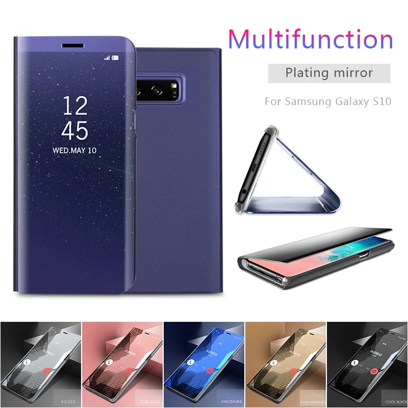 

Smart Mirror Case For Samsung Galaxy S9 S8 S10 Plus s10e Note9 S7 A6 A8 Plus 2018 A5 J5 A3 A7 J5 J7 Prime 2017 Clear View Coque