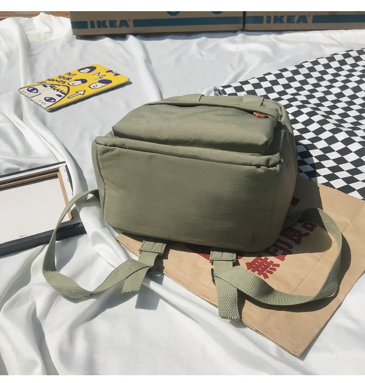 Bag bag female Korean high school students backpack ins wind ancient campus fashion small backpack