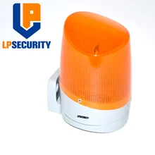 LPSECURITY открытый настенный светодиодный мигающий сигнальный светильник лампа мигалка для ворот шлагбаум ворота(без звука